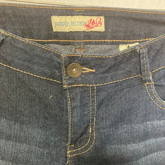 Paris Blues Size 11 Blue Stretch Denim Embroided Back Pocket Jeans - Picture 3 of 11